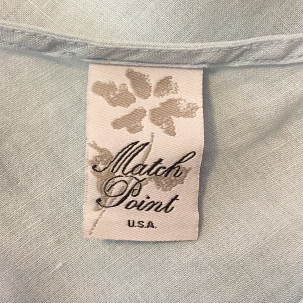 Match Point Linen Tunic Top Dress